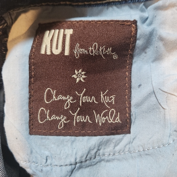 Kut from the Kloth Catherine Boyfriend Raw Hem Ankle Jeans Denim Mid Rise Sz 6 - Picture 8 of 14